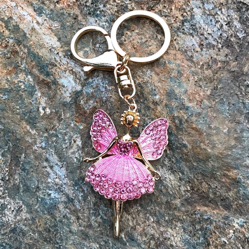 Pink Fairy Keychain